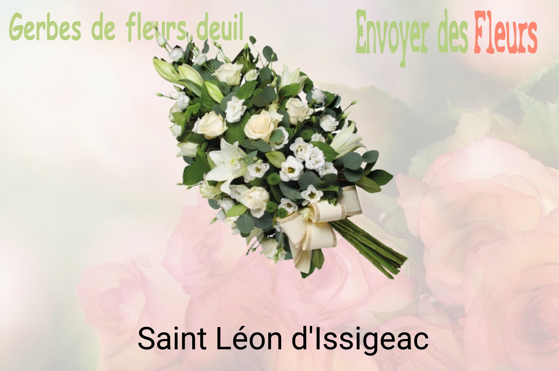 Gerbe de fleurs de deuil livrée à Saint-Léon-d'Issigeac